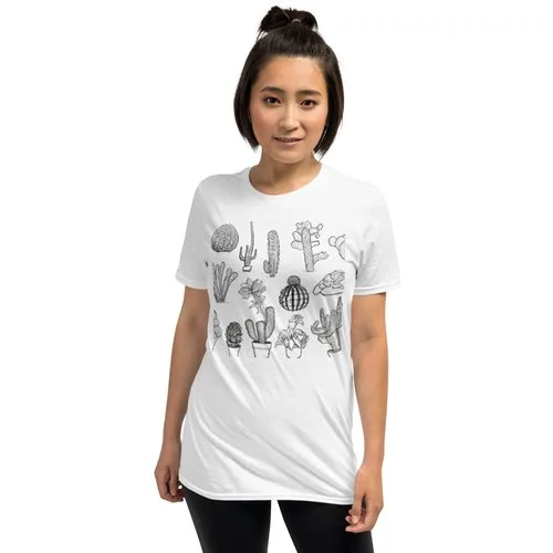 Cacti - Unisex Soft White T